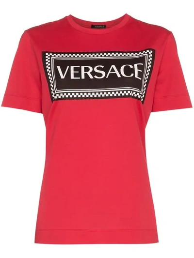 Versace 印花纯棉平纹布 T 恤 In Basic