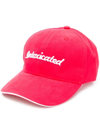Intoxicated Logo Cap In Red