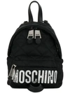 MOSCHINO MINI QUILTED LOGO BACKPACK