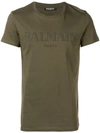 BALMAIN BALMAIN T-SHIRT MIT LOGO - GRÜN