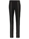 Givenchy Zip Front Detailed Trousers In Black