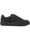 PRIMURY PRIMURY DYO LOW LACE-UP SNEAKERS - BLACK