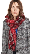 ISABEL MARANT ISIDORE COLOR CHECKS SCARF