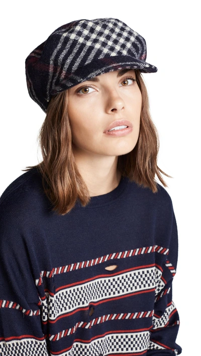 Isabel Marant Naly Plaid Wool-felt Cap