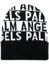 PALM ANGELS logo beanie