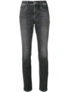 CAMBIO CAMBIO STUDDED POCKET SLIM-FIT JEANS - BLACK