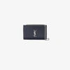 Saint Laurent Kate Monogram Plaque Shoulder Bag In Blue