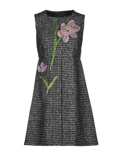 Dolce & Gabbana Woman Mini Dress Black Size 6 Virgin Wool, Silk, Alpaca Wool, Mohair Wool, Polyamide