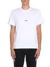 MSGM T-SHIRT WITH MICRO LOGO PRINT,10654908