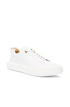 BUSCEMI BUSCEMI 50MM PEBBLED LEATHER ALCE SNEAKERS IN WHITE