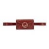 FENDI FENDI RED F IS FENDI BELT BAG