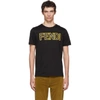 FENDI FENDI BLACK LOGO T-SHIRT