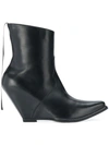 BEN TAVERNITI UNRAVEL PROJECT WEDGED POINTED TOE BOOTS