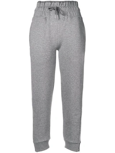 Adidas By Stella Mccartney Cropped Track Pants In Grey