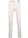 PT01 PT01 SLIM-FIT TROUSERS - NEUTRALS