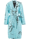 HAIDER ACKERMANN HAIDER ACKERMANN FLORAL PRINT COAT - BLUE