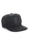 GIVENCHY RUBBER 4G LOGO CAP - BLACK,BPZ001P011
