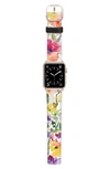 CASETIFY SAFFIANO FROM THE GARDEN FAUX LEATHER APPLE WATCH STRAP,CTF-2623183-763403