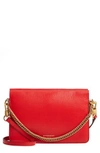 GIVENCHY CROSS 3 LEATHER CROSSBODY BAG - RED,BB501JB07L