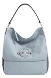 JW ANDERSON DISC LEATHER HOBO BAG - BLUE,HB01018D 404/801