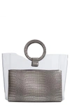 VINCE CAMUTO CLEA FAUX LEATHER TOTE - METALLIC,VC-CLEA-TO
