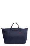 Longchamp Le Pliage Club Small Top-handle Tote Bag In New Navy