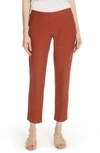 EILEEN FISHER STRETCH CREPE SLIM ANKLE PANTS,F8TK-P0696M