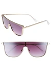 QUAY CAN YOU NOT 140MM SHIELD SUNGLASSES - GOLD/ PURPLE,CAN YOU NOT