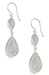 ANNA BECK DOUBLE DROP EARRINGS,2410E-SLV