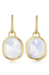 MONICA VINADER SIREN BEZEL SET DROP EARRINGS,GP-EA-SWER-MOO