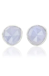 Monica Vinader Siren Stud Earrings In Silver