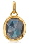 MONICA VINADER SIREN SEMIPRECIOUS STONE PENDANT CHARM,RP-PT-GBZM-ROS