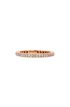Sethi Couture Channel Set Diamond Ring In Rose Gold