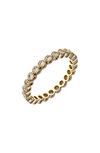Sethi Couture Bezel Set Diamond Stacking Ring In Yellow Gold/ Diamond