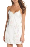 HOMEBODII SOFIA FLORAL PRINT SATIN CHEMISE,HBS18212