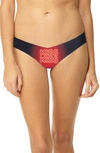 COMMANDO PRINT THONG,CT18