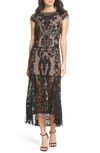 BRONX AND BANCO BOHO LACE CAP SLEEVE GOWN,BB-HS-1846