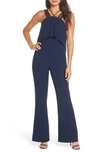 HARLYN LACE STRAP POPOVER BODICE JUMPSUIT,YR-4941-OP