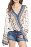 LOST + WANDER TULUM BELL SLEEVE TOP,LTB56001