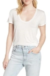 Splendid Sloane Scoop-neck T-shirt In White