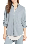 FRANK & EILEEN TEE LAB KNIT BUTTON DOWN SHIRT,LABEILEEN-MGHR