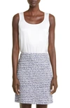 St John Caviar Collection Liquid Satin Tank In Bright White