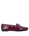 Tod's Womens Brown Loafers In Red