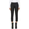 THOM BROWNE THOM BROWNE NAVY WOOL STRIPED LOW-RISE SKINNY TROUSERS