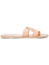 Ancient Greek Sandals Neutral Desmos Leather Sandals In Nude