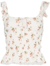 REFORMATION FLORALES 'AURORA' TOP