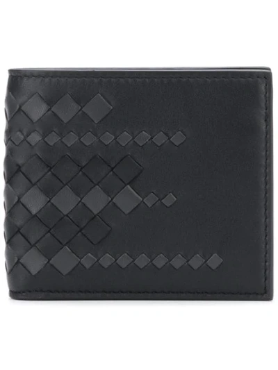 Bottega Veneta Intrecciato Woven Billfold Wallet - 黑色 In Black