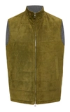 FIORONI SUEDE AND CASHMERE waistcoat,ML7TP7E3