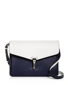 BURBERRY TWO-TONE LEATHER CROSSBODY BAG,4076739