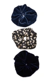 JENNIFER BEHR M'O EXCLUSIVE SET OF 3 VELVET SCRUNCHIES,99CD1